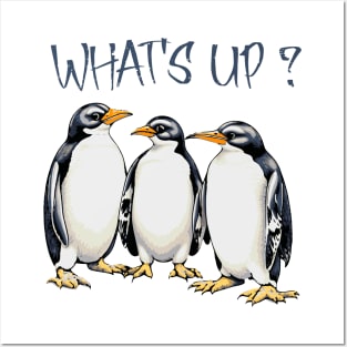 Whats up Penguins Posters and Art